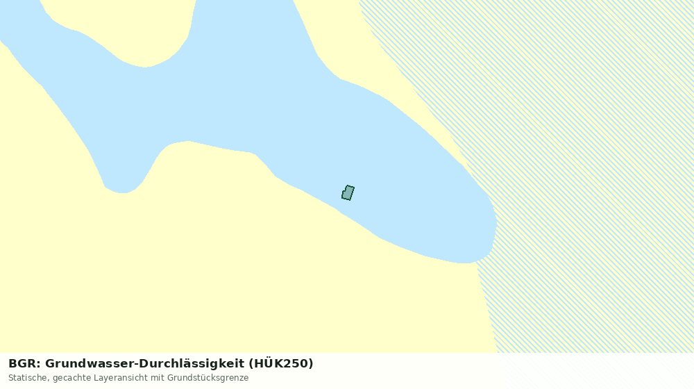 Statische Kartenansicht: BGR: Grundwasser-Durchlässigkeit (HÜK250)