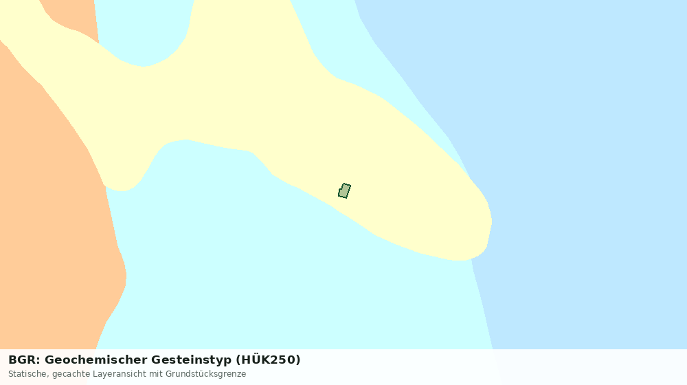 Statische Kartenansicht: BGR: Geochemischer Gesteinstyp (HÜK250)