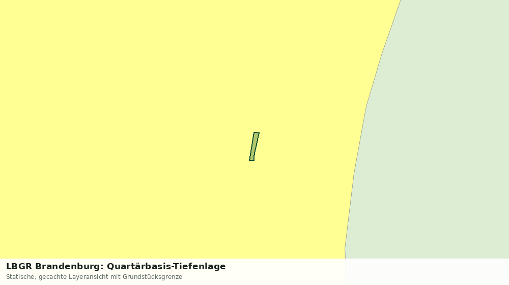 Statische Kartenansicht: LBGR Brandenburg: Quartärbasis-Tiefenlage