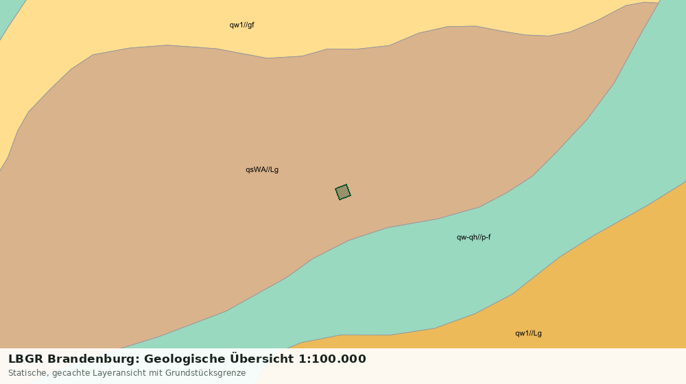 Statische Kartenansicht: LBGR Brandenburg: Geologische Übersicht 1:100.000
