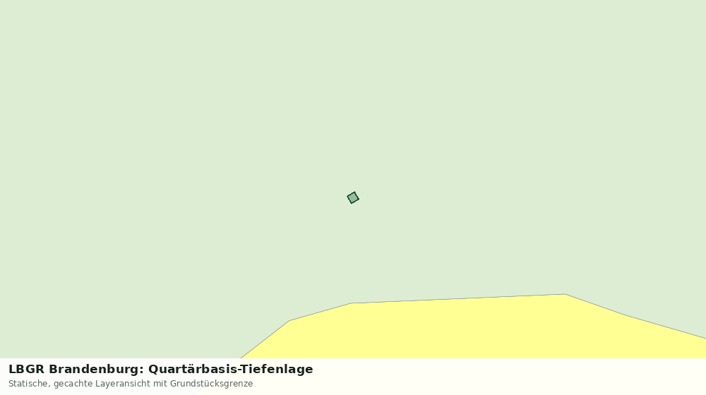 Statische Kartenansicht: LBGR Brandenburg: Quartärbasis-Tiefenlage