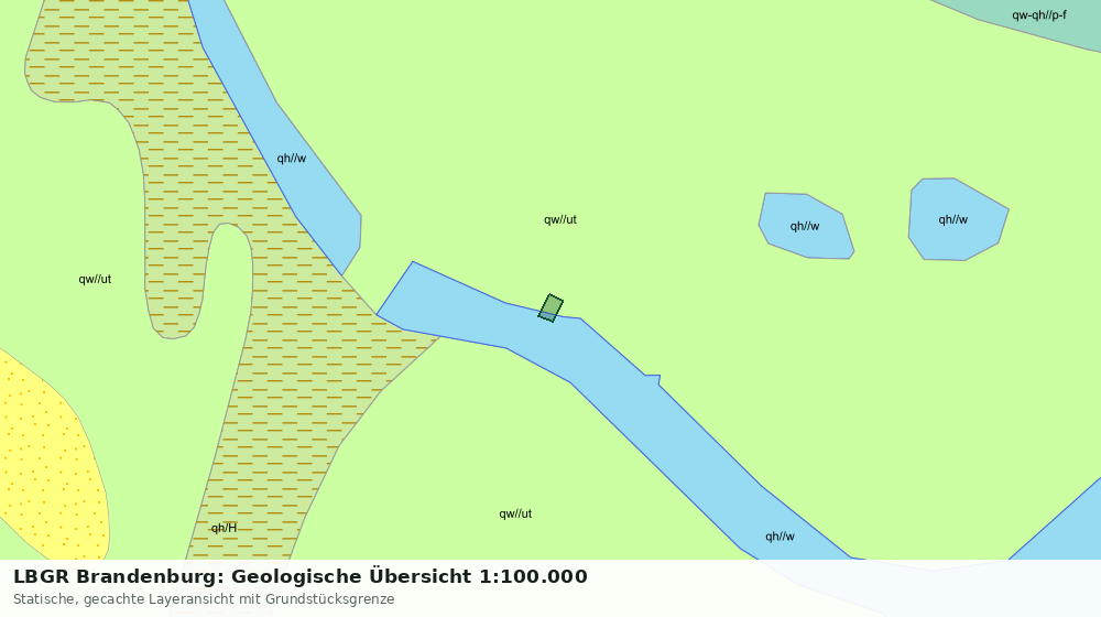 Statische Kartenansicht: LBGR Brandenburg: Geologische Übersicht 1:100.000
