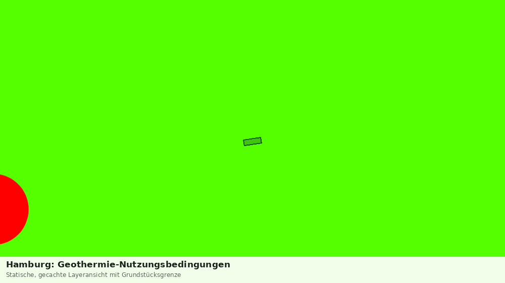 Statische Kartenansicht: Hamburg: Geothermie-Nutzungsbedingungen