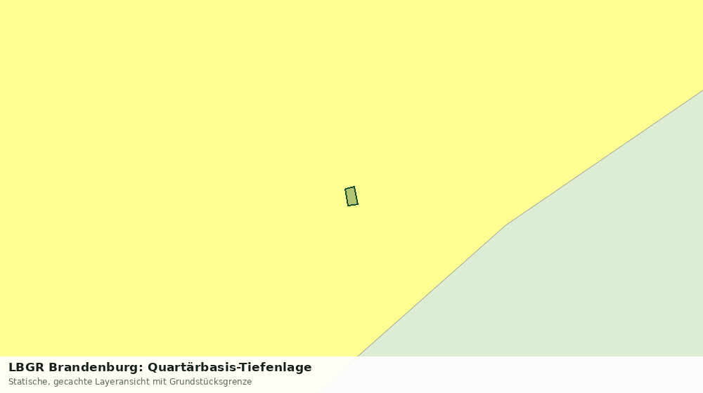 Statische Kartenansicht: LBGR Brandenburg: Quartärbasis-Tiefenlage