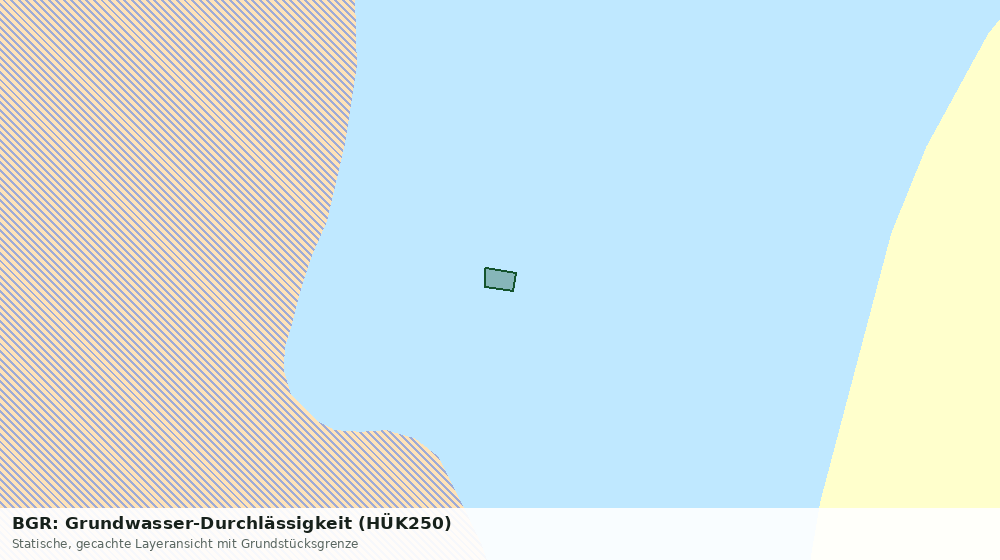 Statische Kartenansicht: BGR: Grundwasser-Durchlässigkeit (HÜK250)