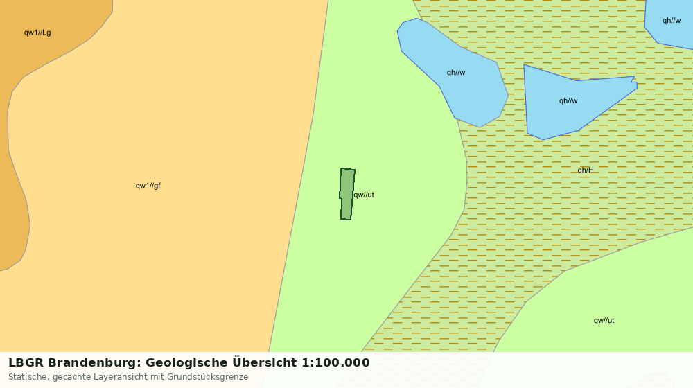 Statische Kartenansicht: LBGR Brandenburg: Geologische Übersicht 1:100.000