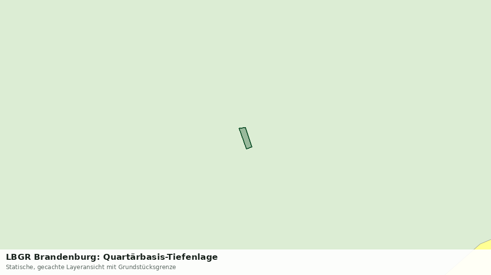 Statische Kartenansicht: LBGR Brandenburg: Quartärbasis-Tiefenlage