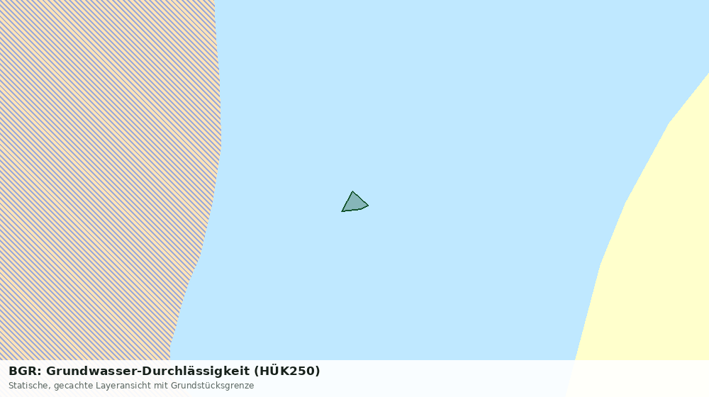 Statische Kartenansicht: BGR: Grundwasser-Durchlässigkeit (HÜK250)