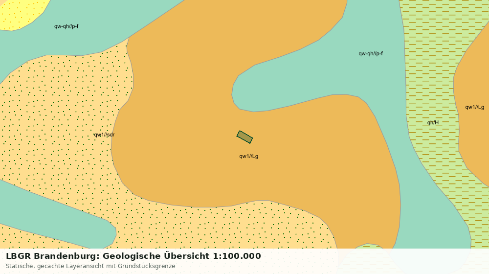Statische Kartenansicht: LBGR Brandenburg: Geologische Übersicht 1:100.000