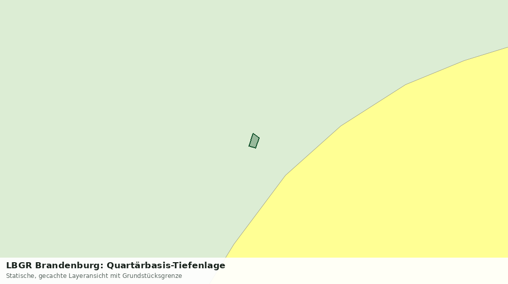 Statische Kartenansicht: LBGR Brandenburg: Quartärbasis-Tiefenlage