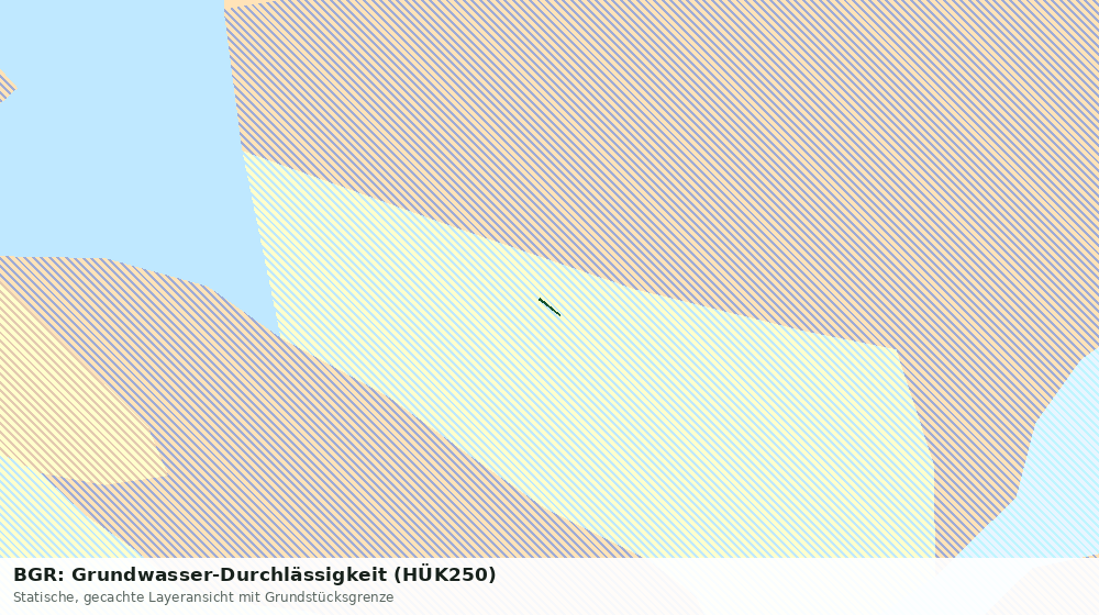 Statische Kartenansicht: BGR: Grundwasser-Durchlässigkeit (HÜK250)