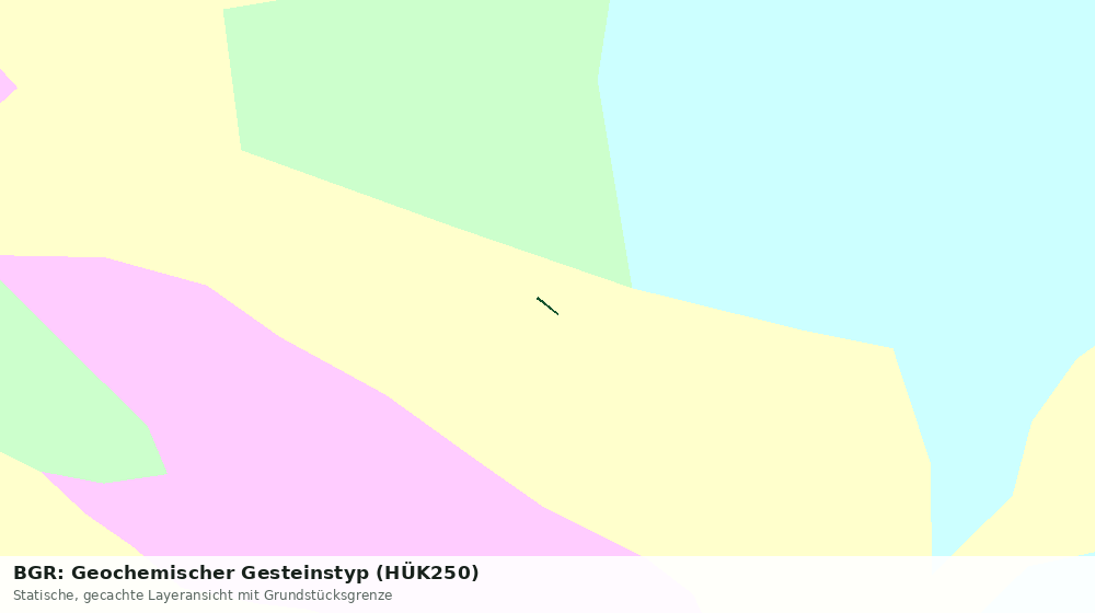 Statische Kartenansicht: BGR: Geochemischer Gesteinstyp (HÜK250)