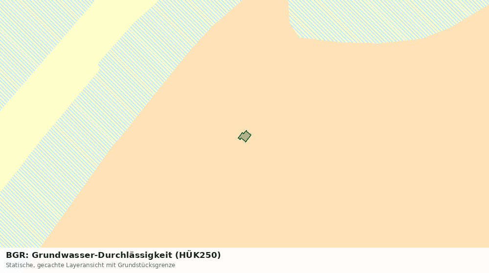 Statische Kartenansicht: BGR: Grundwasser-Durchlässigkeit (HÜK250)