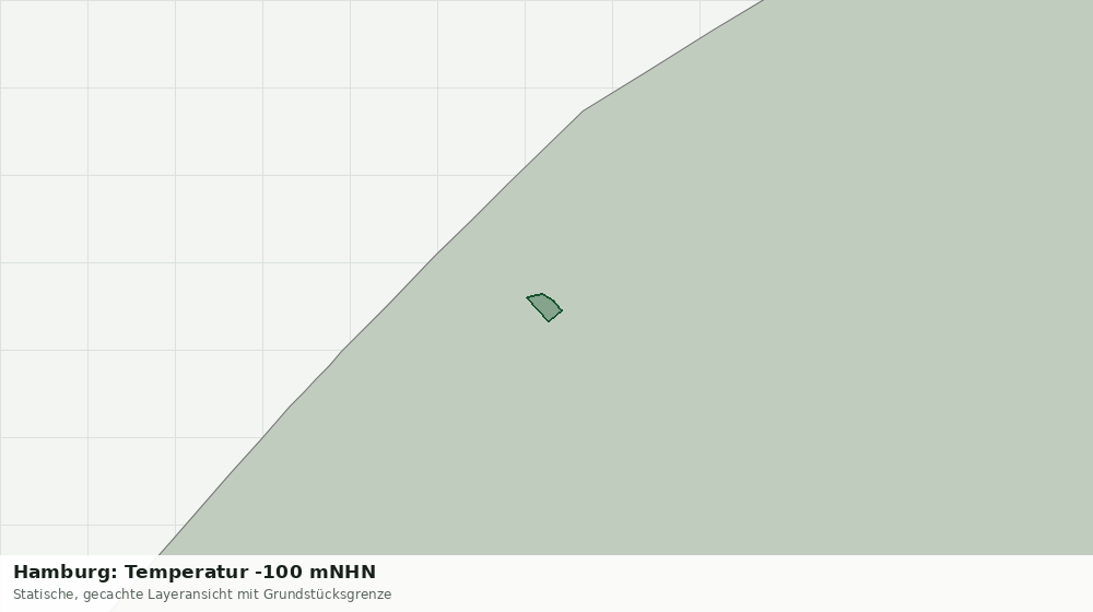 Statische Kartenansicht: Hamburg: Temperatur -100 mNHN