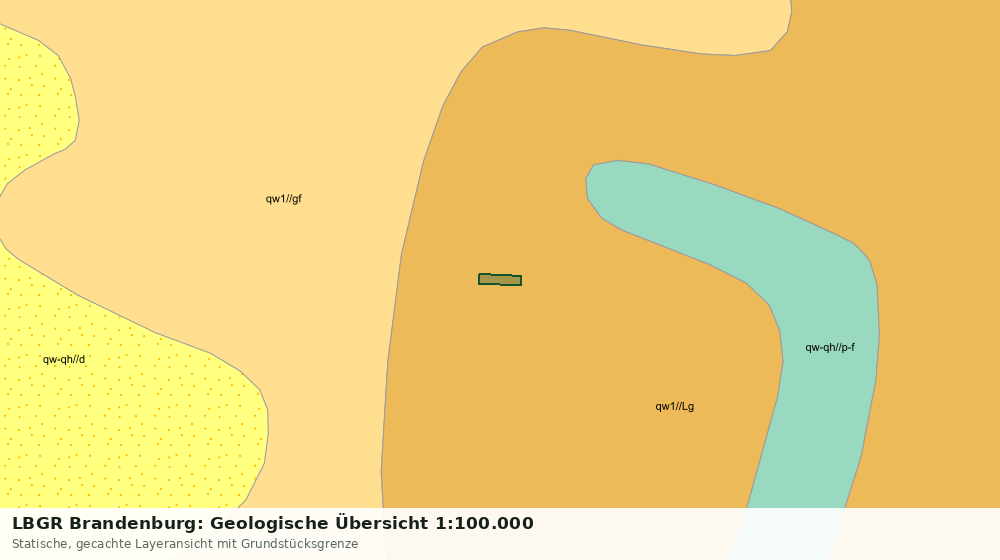 Statische Kartenansicht: LBGR Brandenburg: Geologische Übersicht 1:100.000