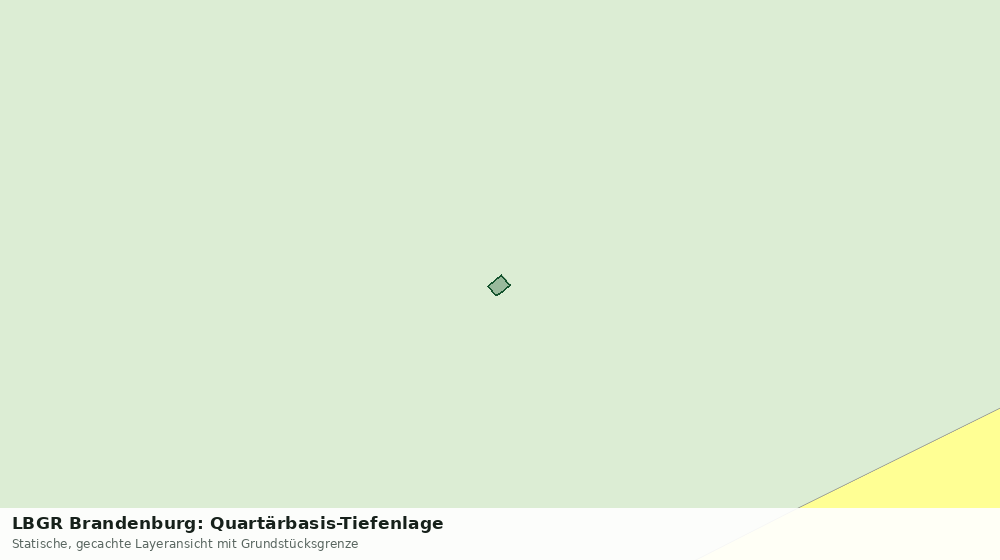 Statische Kartenansicht: LBGR Brandenburg: Quartärbasis-Tiefenlage