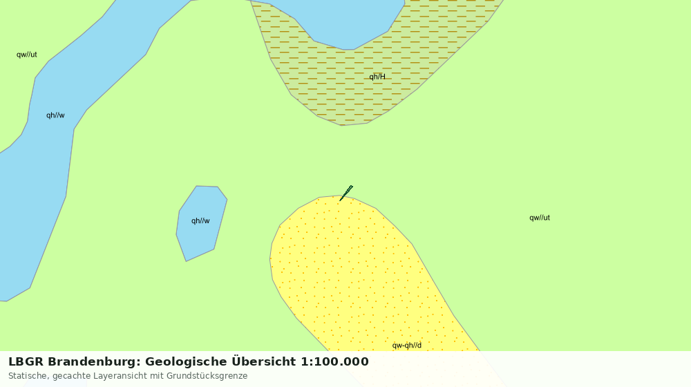 Statische Kartenansicht: LBGR Brandenburg: Geologische Übersicht 1:100.000