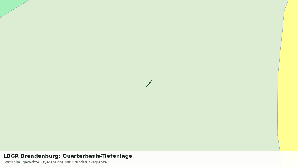 Statische Kartenansicht: LBGR Brandenburg: Quartärbasis-Tiefenlage