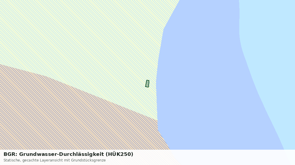 Statische Kartenansicht: BGR: Grundwasser-Durchlässigkeit (HÜK250)