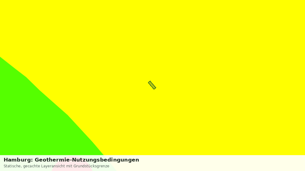 Statische Kartenansicht: Hamburg: Geothermie-Nutzungsbedingungen