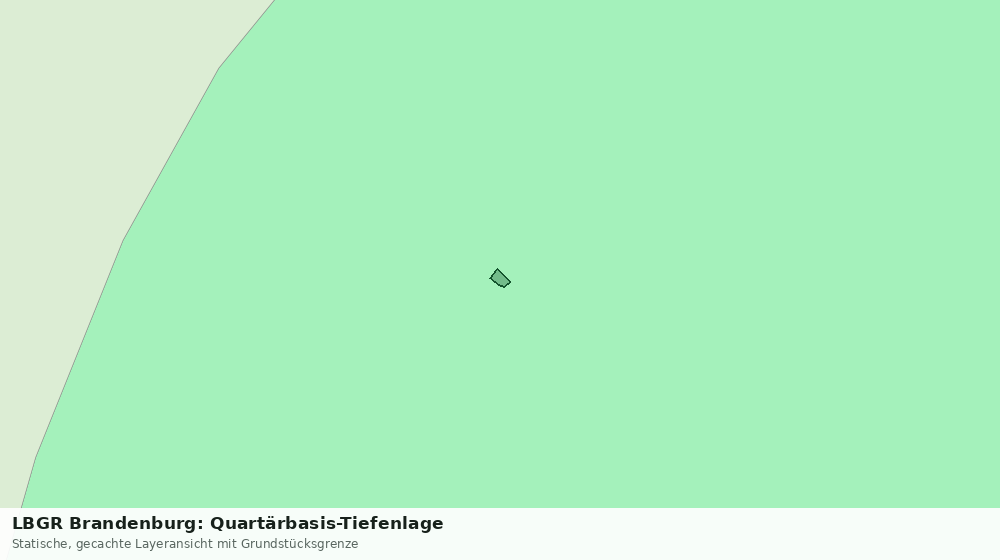Statische Kartenansicht: LBGR Brandenburg: Quartärbasis-Tiefenlage