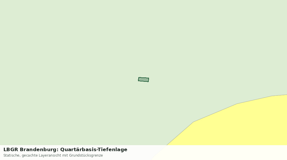 Statische Kartenansicht: LBGR Brandenburg: Quartärbasis-Tiefenlage