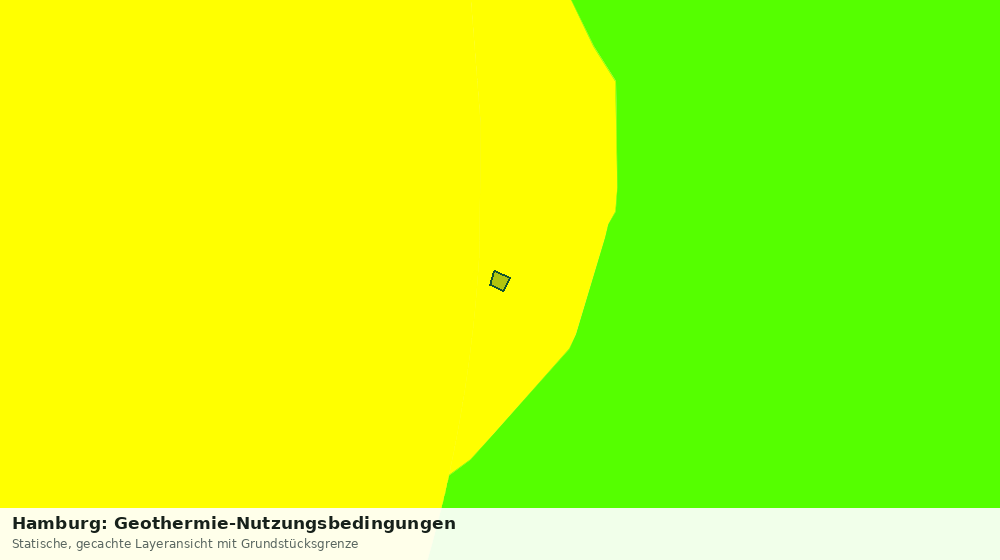 Statische Kartenansicht: Hamburg: Geothermie-Nutzungsbedingungen