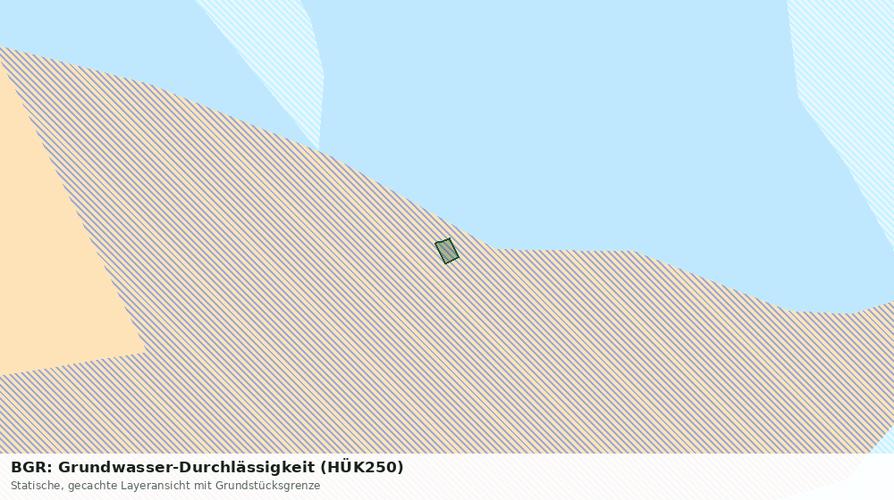 Statische Kartenansicht: BGR: Grundwasser-Durchlässigkeit (HÜK250)