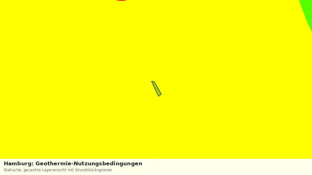 Statische Kartenansicht: Hamburg: Geothermie-Nutzungsbedingungen