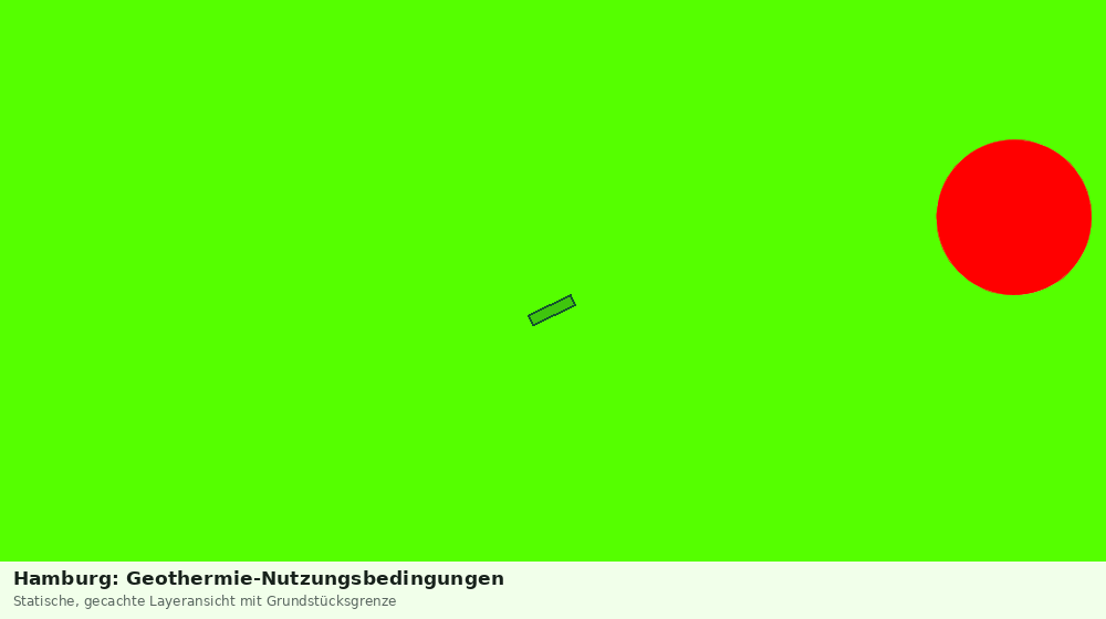 Statische Kartenansicht: Hamburg: Geothermie-Nutzungsbedingungen