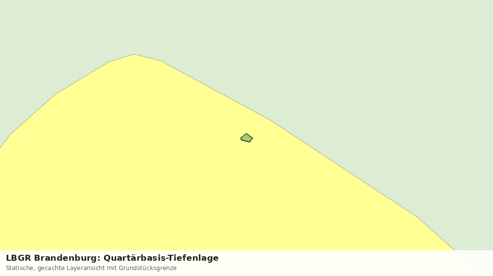 Statische Kartenansicht: LBGR Brandenburg: Quartärbasis-Tiefenlage