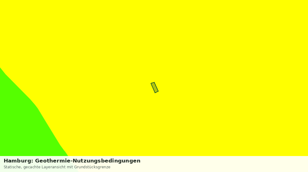 Statische Kartenansicht: Hamburg: Geothermie-Nutzungsbedingungen