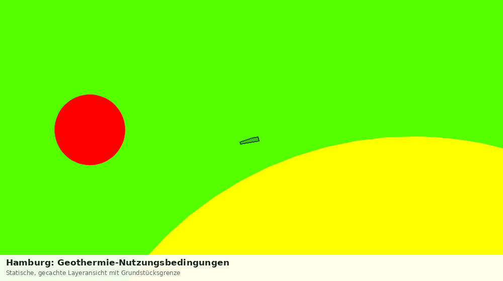 Statische Kartenansicht: Hamburg: Geothermie-Nutzungsbedingungen