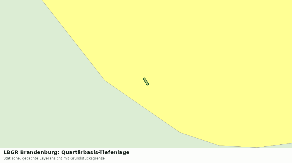 Statische Kartenansicht: LBGR Brandenburg: Quartärbasis-Tiefenlage