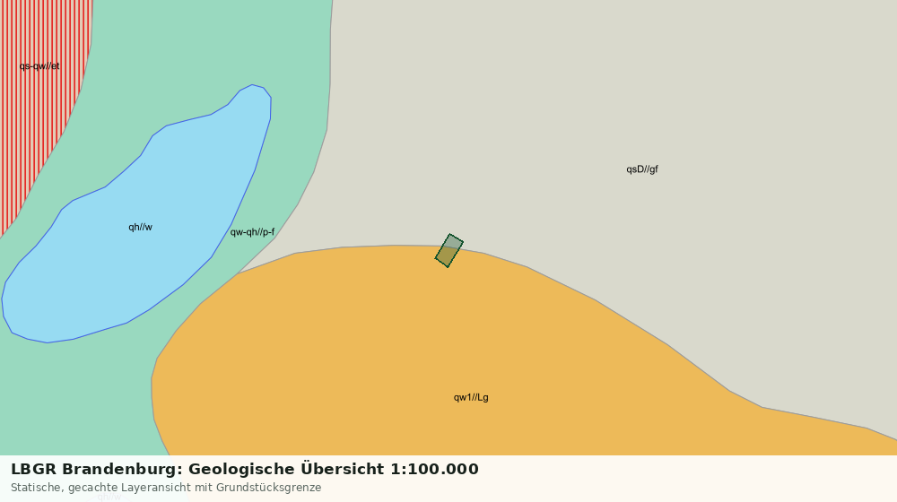 Statische Kartenansicht: LBGR Brandenburg: Geologische Übersicht 1:100.000
