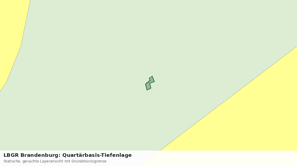 Statische Kartenansicht: LBGR Brandenburg: Quartärbasis-Tiefenlage