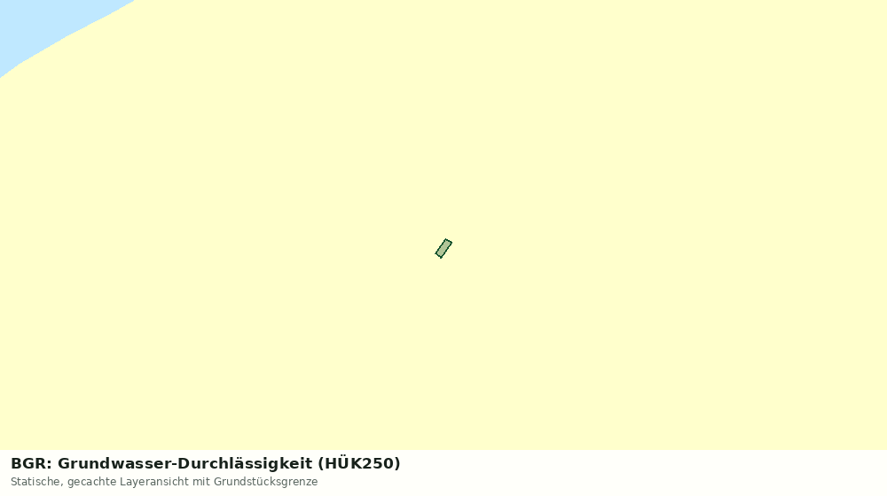 Statische Kartenansicht: BGR: Grundwasser-Durchlässigkeit (HÜK250)