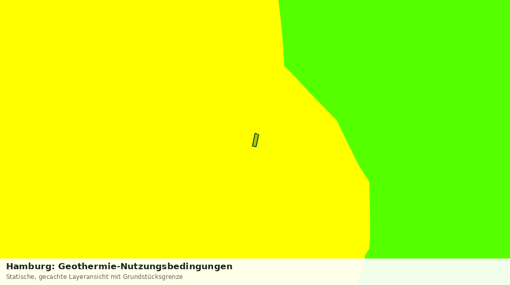 Statische Kartenansicht: Hamburg: Geothermie-Nutzungsbedingungen