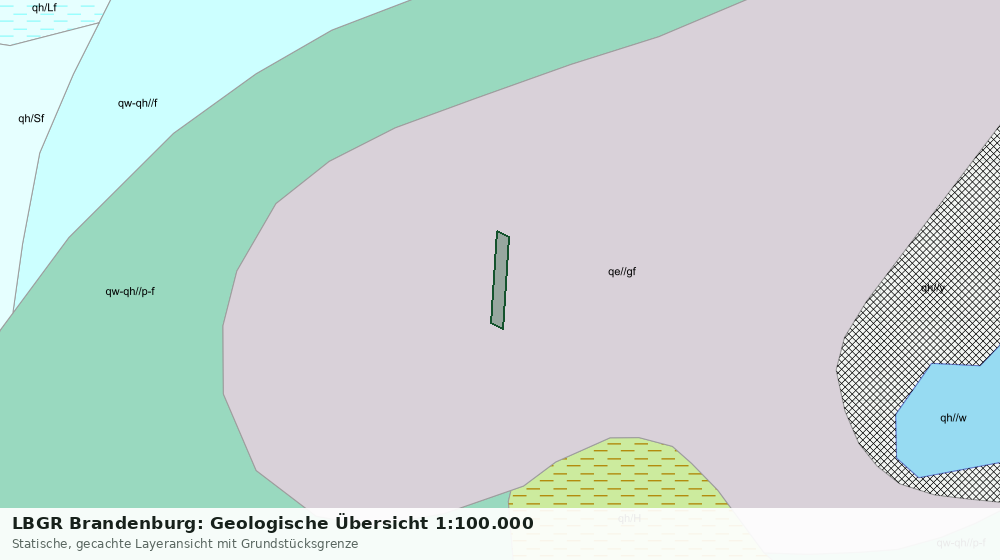 Statische Kartenansicht: LBGR Brandenburg: Geologische Übersicht 1:100.000