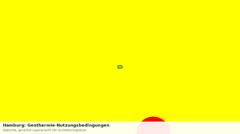 Statische Kartenansicht: Hamburg: Geothermie-Nutzungsbedingungen