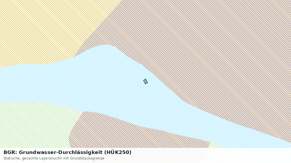 Statische Kartenansicht: BGR: Grundwasser-Durchlässigkeit (HÜK250)