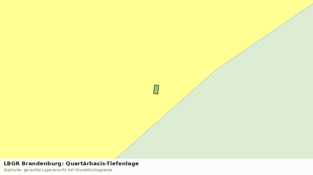 Statische Kartenansicht: LBGR Brandenburg: Quartärbasis-Tiefenlage