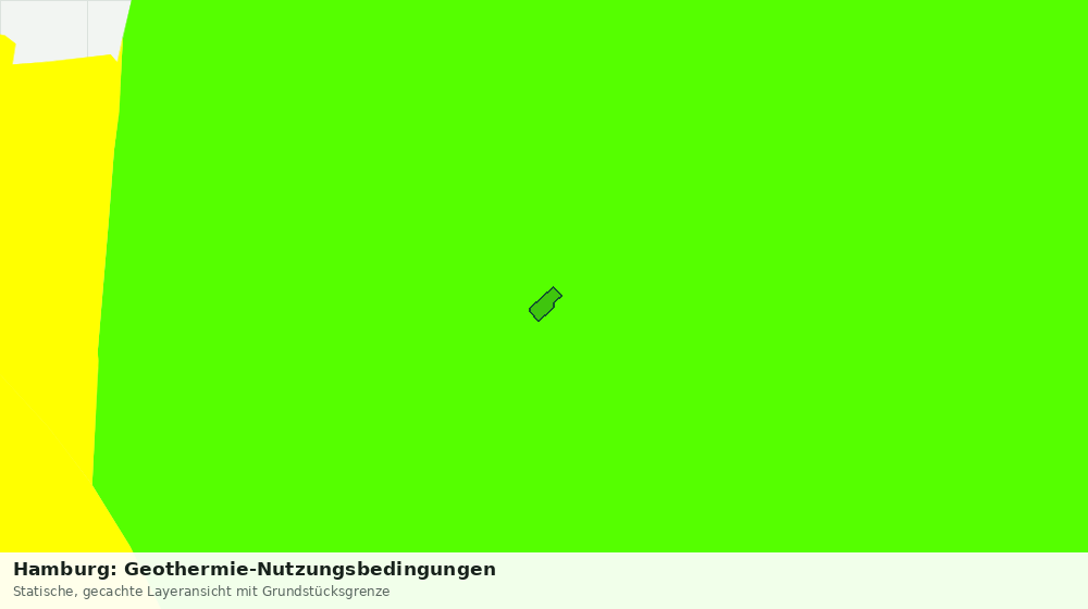Statische Kartenansicht: Hamburg: Geothermie-Nutzungsbedingungen