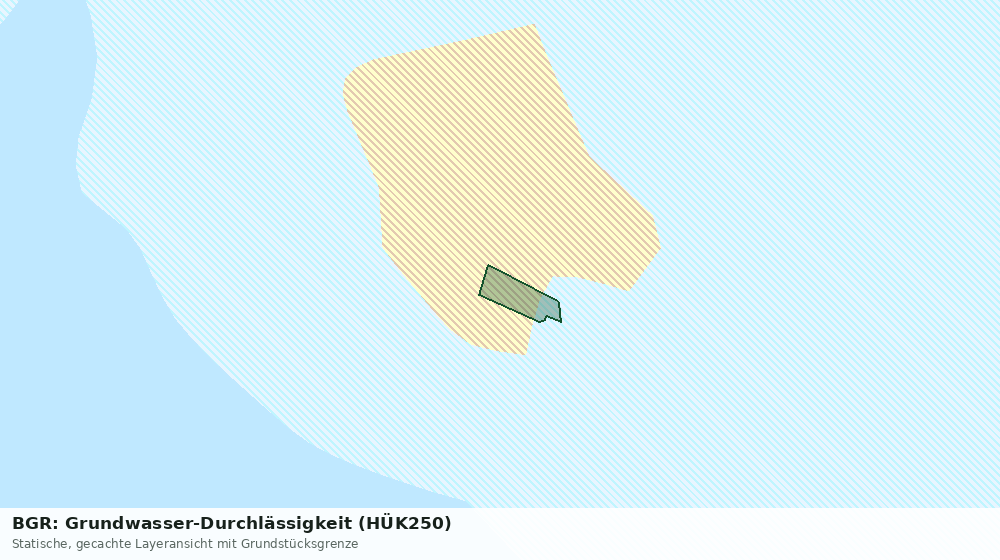 Statische Kartenansicht: BGR: Grundwasser-Durchlässigkeit (HÜK250)