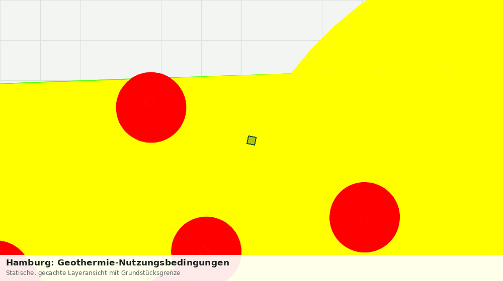 Statische Kartenansicht: Hamburg: Geothermie-Nutzungsbedingungen
