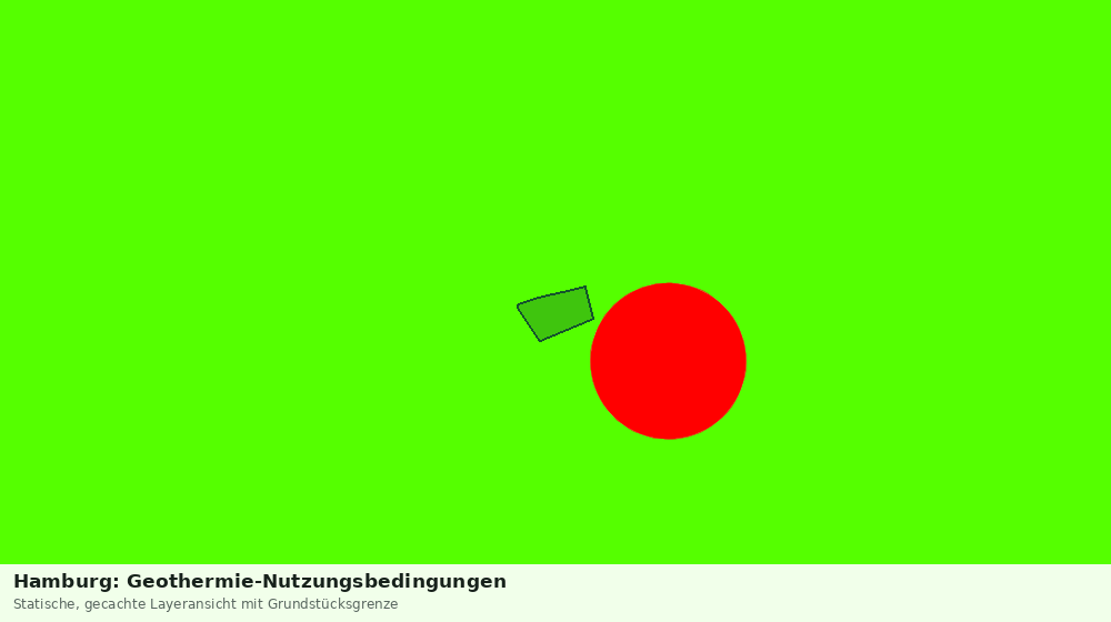 Statische Kartenansicht: Hamburg: Geothermie-Nutzungsbedingungen