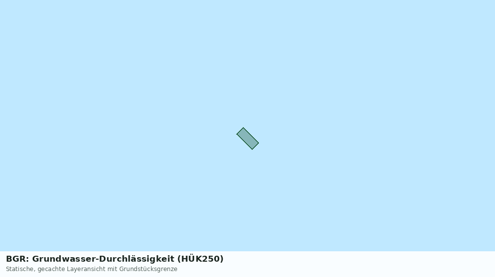 Statische Kartenansicht: BGR: Grundwasser-Durchlässigkeit (HÜK250)