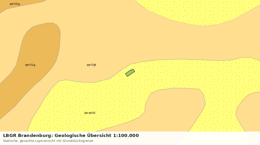 Statische Kartenansicht: LBGR Brandenburg: Geologische Übersicht 1:100.000