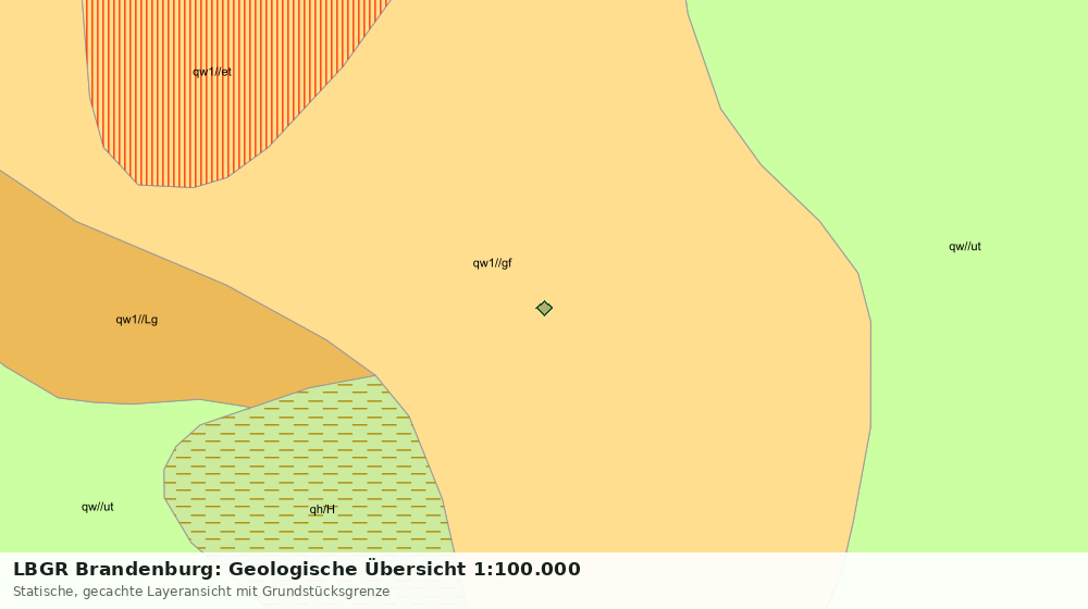 Statische Kartenansicht: LBGR Brandenburg: Geologische Übersicht 1:100.000