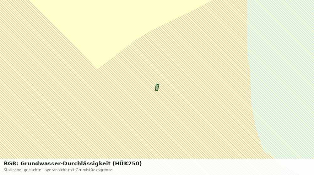 Statische Kartenansicht: BGR: Grundwasser-Durchlässigkeit (HÜK250)